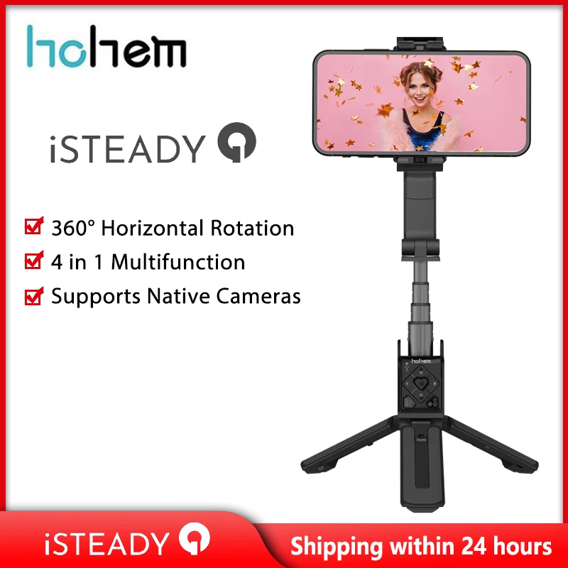 Hohem iSteady Q SingleAxis Gimbal Stabilizer Automatic Balance Selfie