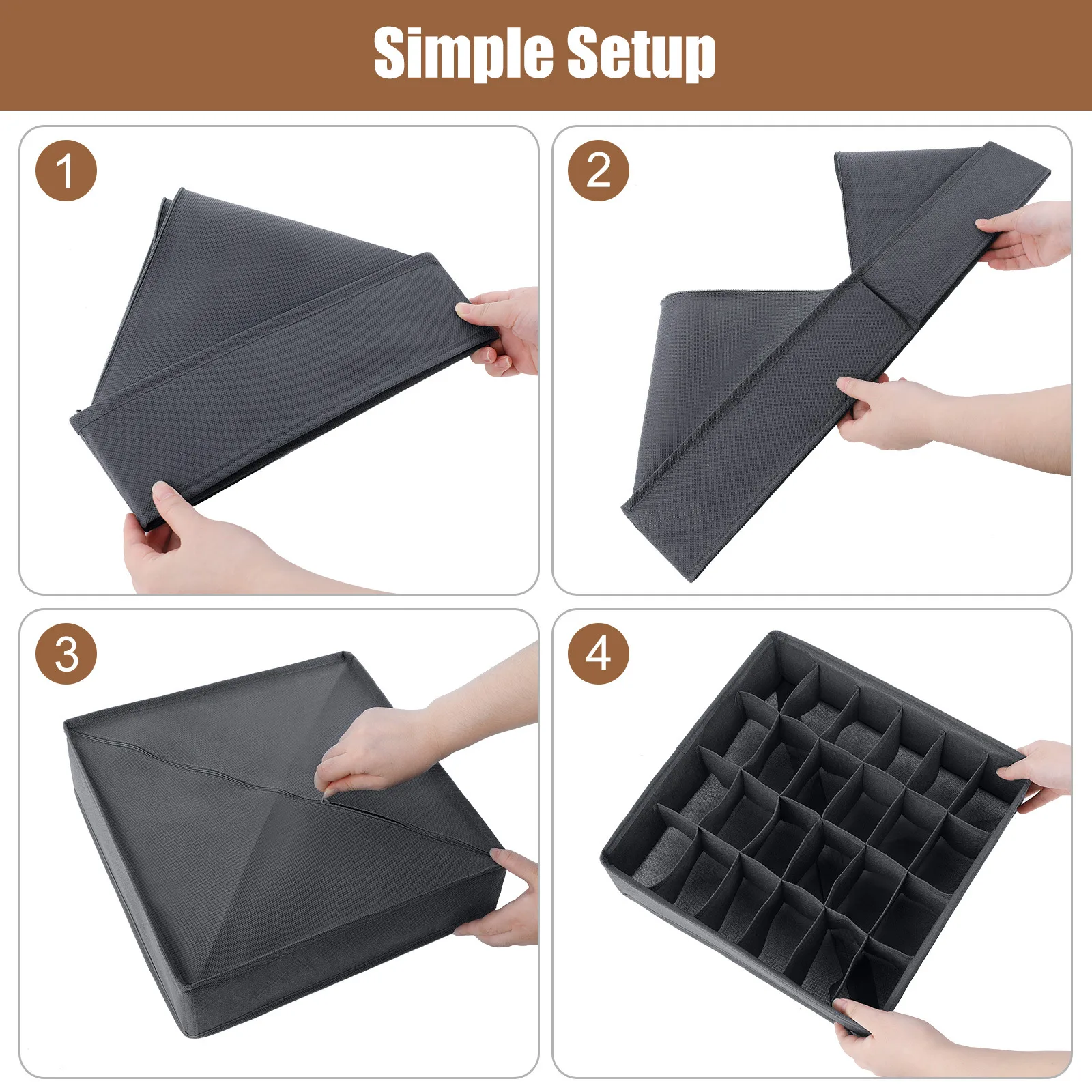 Storage Box Underwear Bra Socks Storage Box Cabinet Drawer Organizer Socks Scarf Underwear Organizer Box Wardrobe Clothing Storage