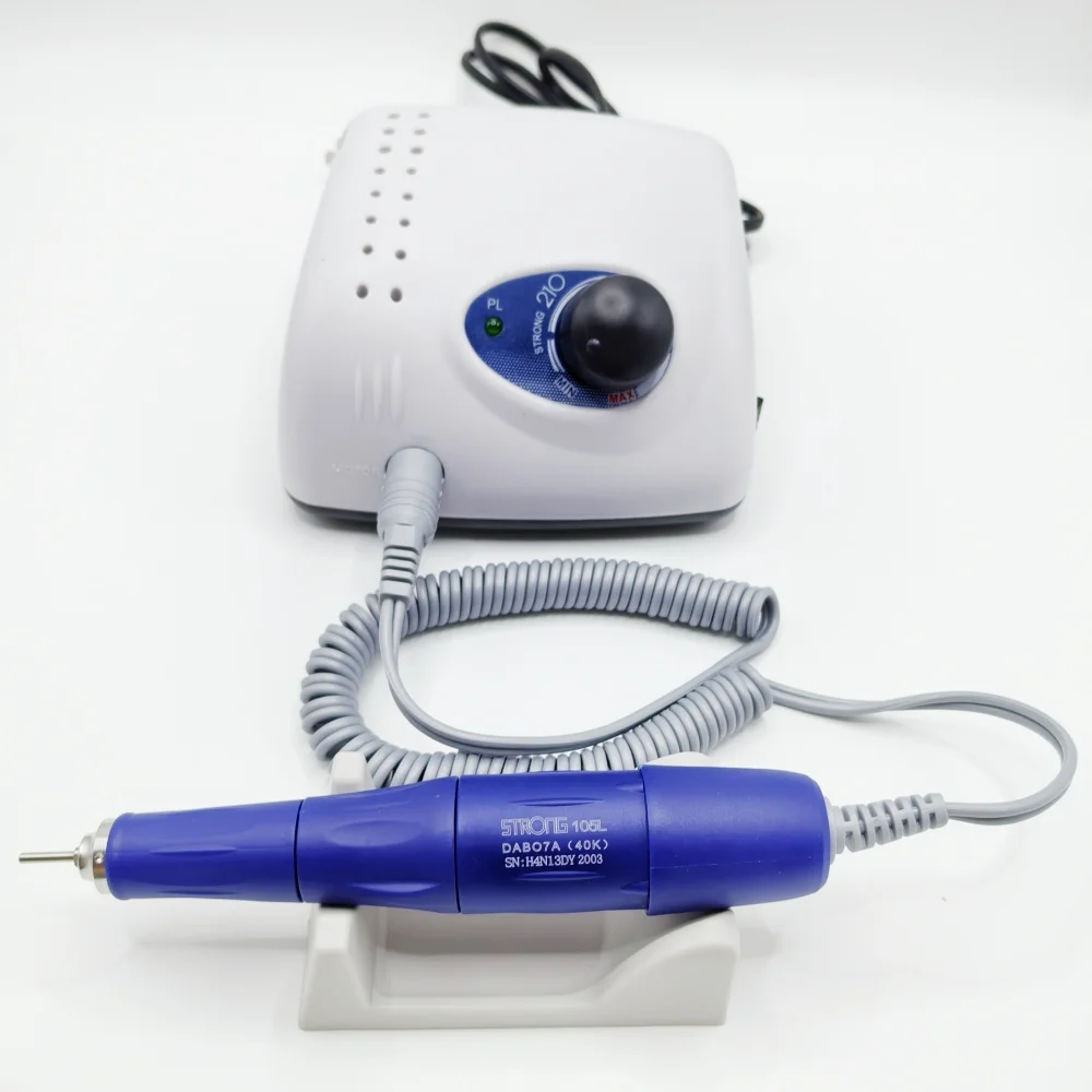 Professional Nail Machine 65W STRONG 210 Micro Host + New Version 40000RPM Strong 105L Electric Nail Drill Polishing Machine 3