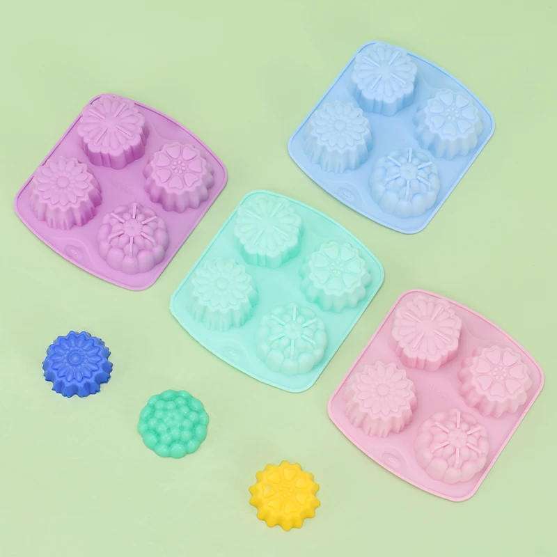 Molde Silicona 6 Jabón Flores Pastelería Galletas Cupcakes | Cuotas Sin