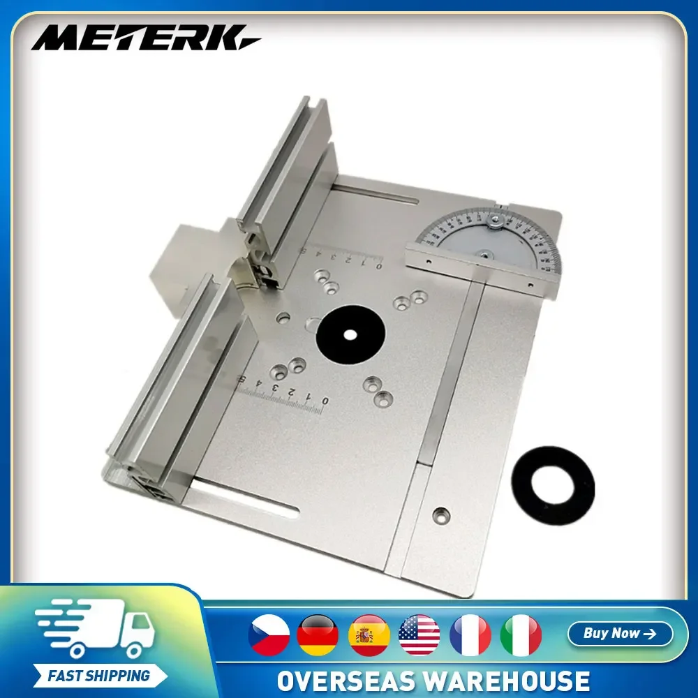 

Router Table Insert Plate Woodworking Benches Table Saw W Miter Gauge Guide Aluminium Profile Fence Sliding Brackets