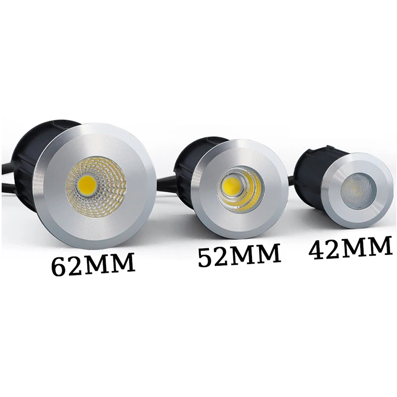 10PCS/lot IP67 Outdoor Lighting for Garden Yard Step Stairs Floor Deck 1W3W5W Recessed Inground Lamps LED Underground Spotlight led underground light
