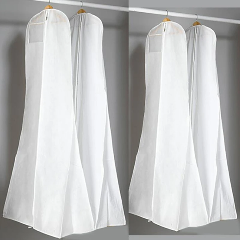 Description Picture 3 of itemHigh Quality Long Wedding Dess Bag Cover Evening Dress Dust Cover Bridal Garment Storage Bag New Wedding Dust Cover