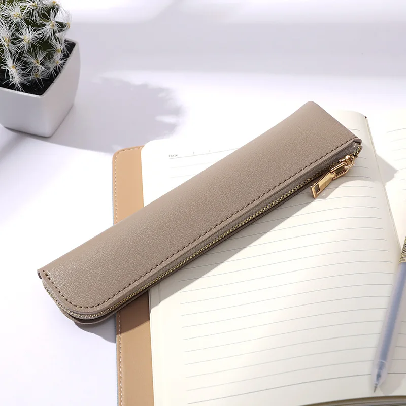 

2023 Small Pencil Case Bag Cosmetic Bag Durable Zipper Pu Leather Makeup Pouch Makeup Bag Holder Fashion Pencil Case for Girls