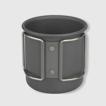 300ML Camping Mug Aluminium Alloy Folding Cup Nature Hike Mug Ultra-Light Camping Travel Water Cup Outdoor Camping Cookware 4