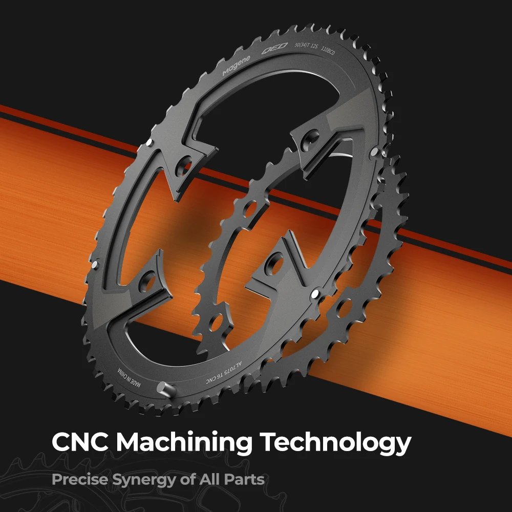 マージーン　ＭＡＧＥＮＥ　53-39T ＱＥＤ チェーンリング　 110BCD Magene Chainring 110bcd Split Hollow Ultra Light Wheel Of