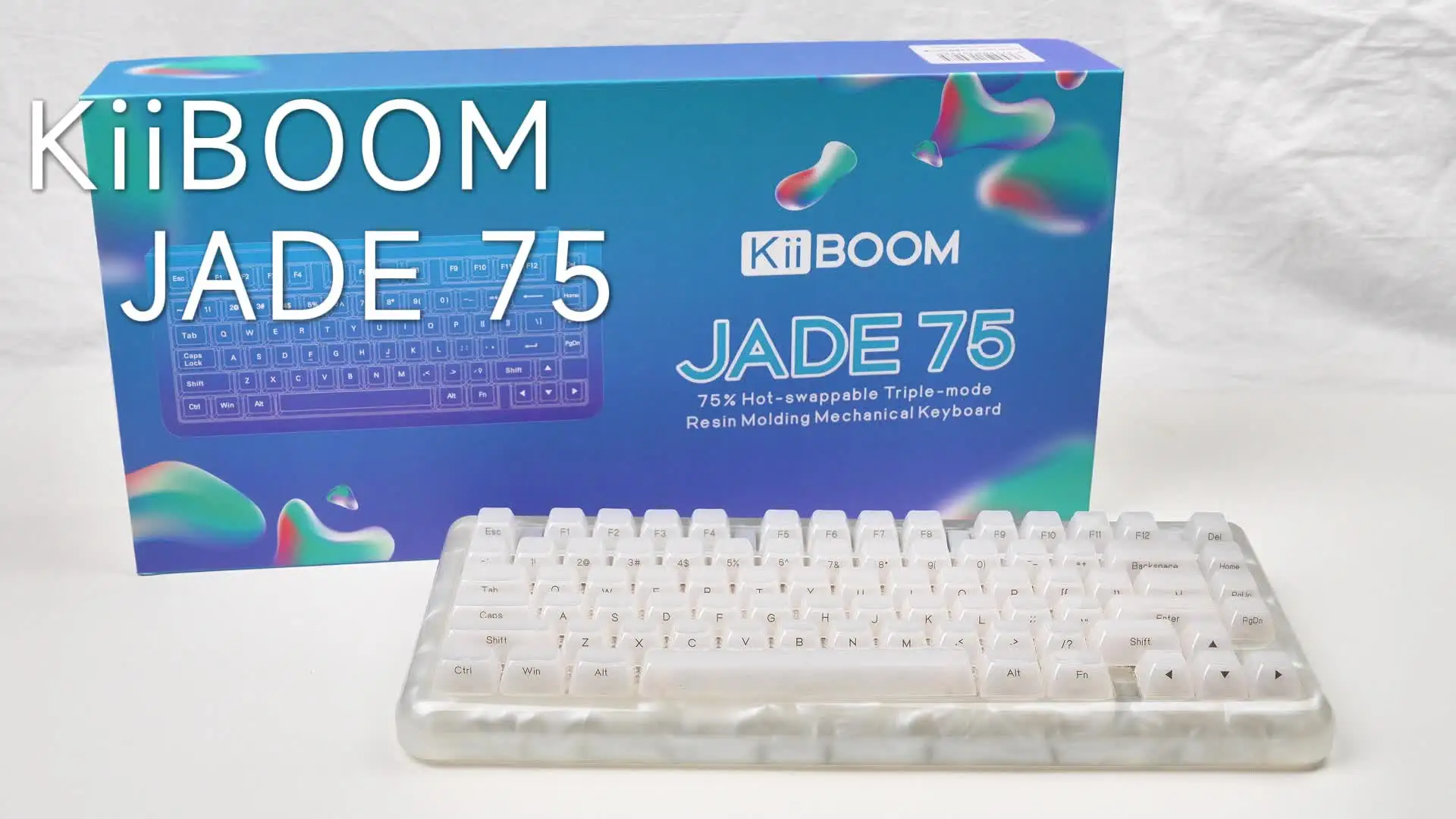 KiiBOOM Jade75 75% メカニカルキーボード RGB ホットスワップ