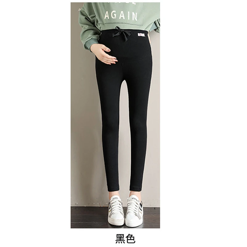 Ribbed Leggings For Pregnant Women Maternity Leggings 1823