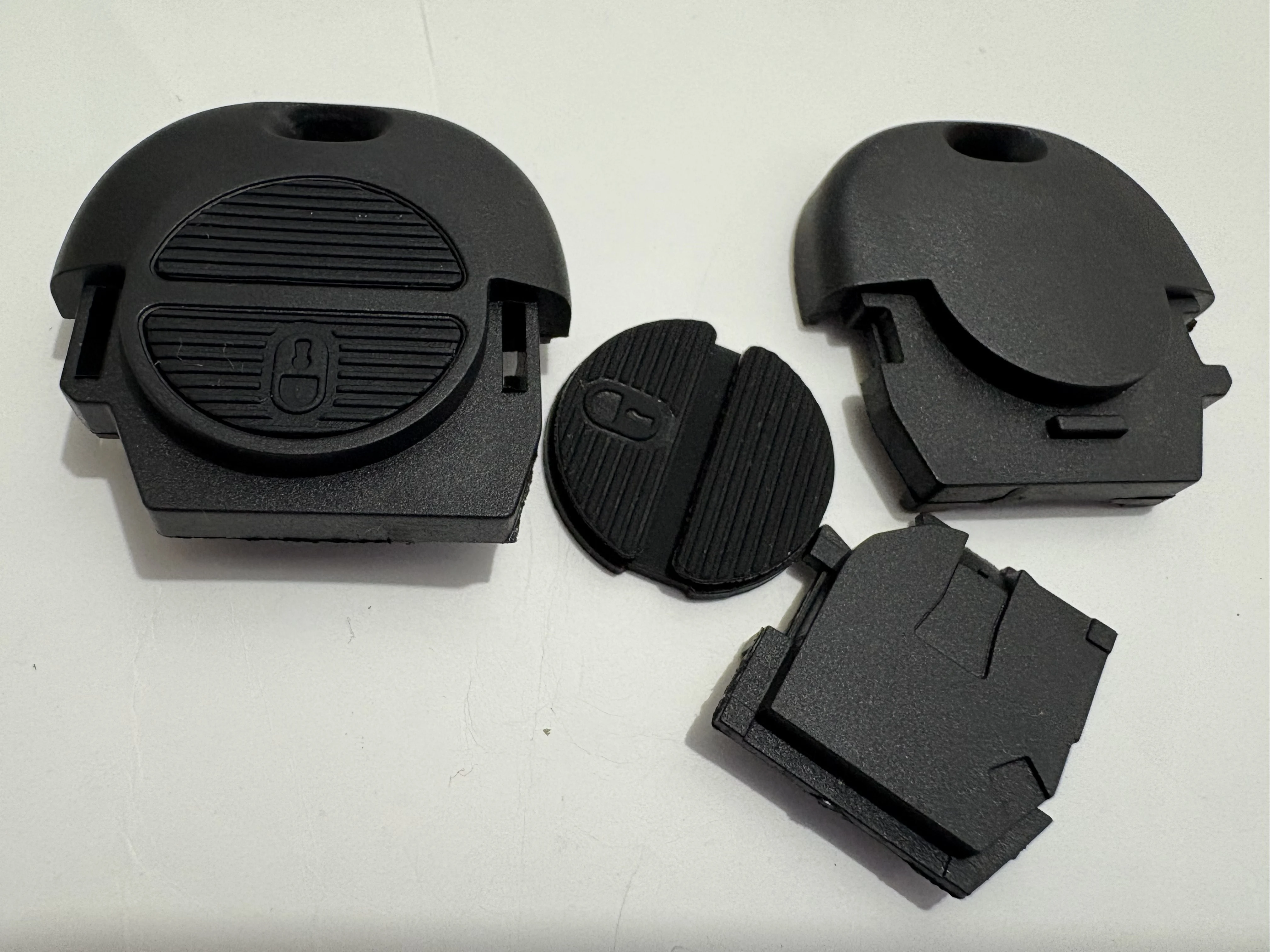 Carcasa Llave Nissan Carcasa De Llave Para Nissan - Compatible Con Almera, Micra, Navara Y Otros Modelos, Color Negro, 2 Botones Repuesto Llave Coche Sin Electrónica