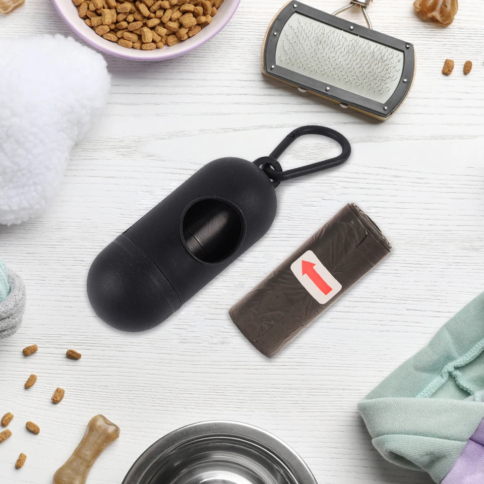 Leak Proof Dog Poop Bags with Convenient Dispenser