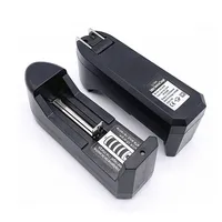 EU/US Plug Universal Charger For 3.7V 18650 18350 26650 16340 14500 Li-ion Rechargeable Battery Single Slot Automatic Charger 2