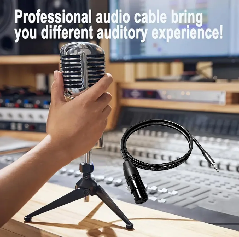 Premium 3.5mm to Mini XLR Audio Adapter Cable