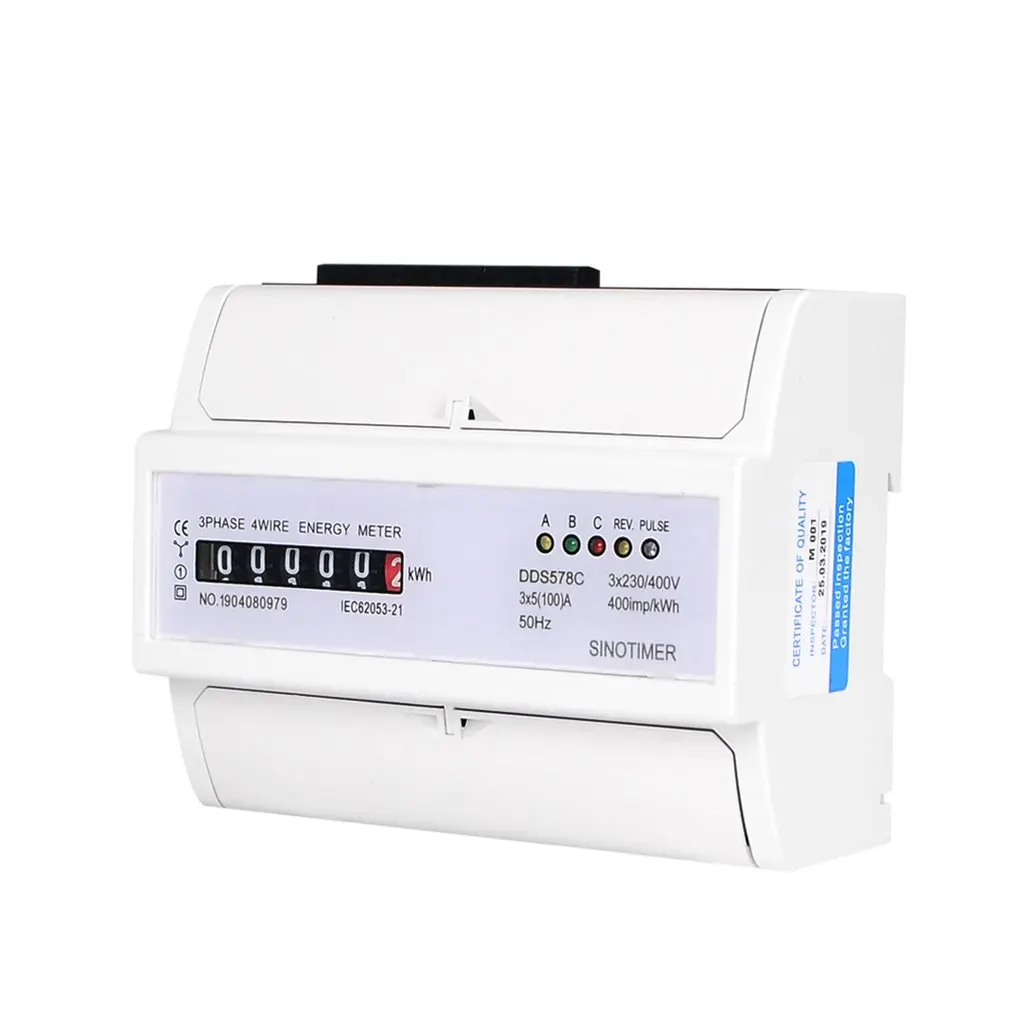 SINOTIMER DDS578C трехфазный аналоговый электронный измеритель энергии механический