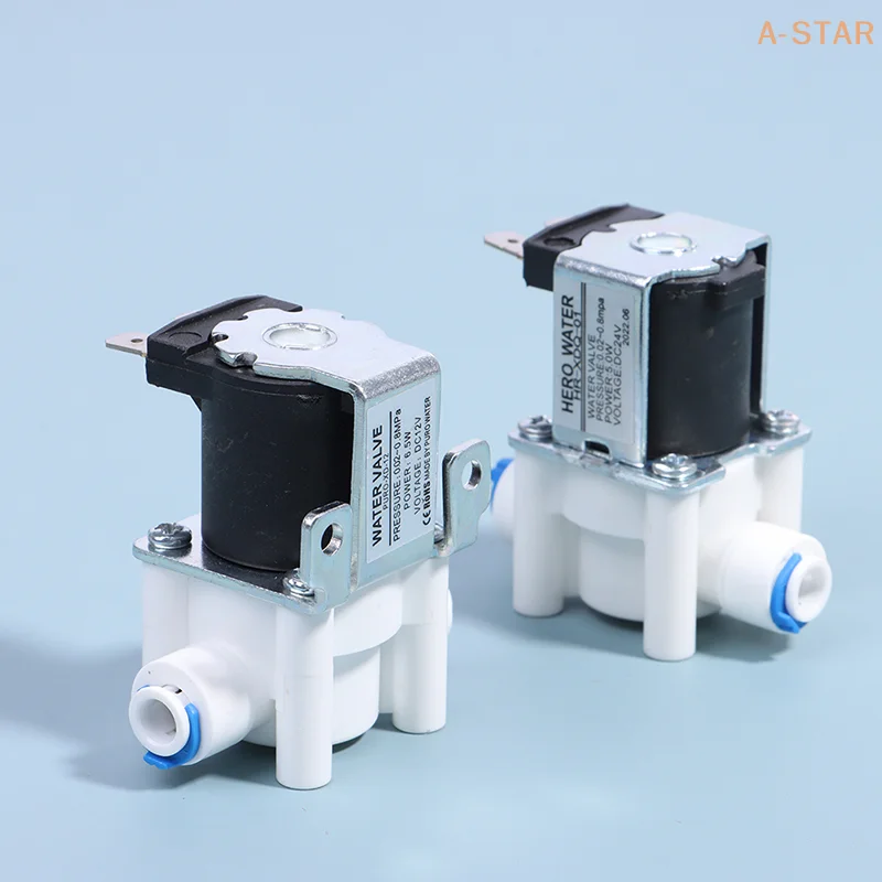 

1Pcs Inlet Solenoid Valve Pure Water Machine Valve Switch Water Purifier Reverse Osmosis 12V/24V 2-point Quick Connect