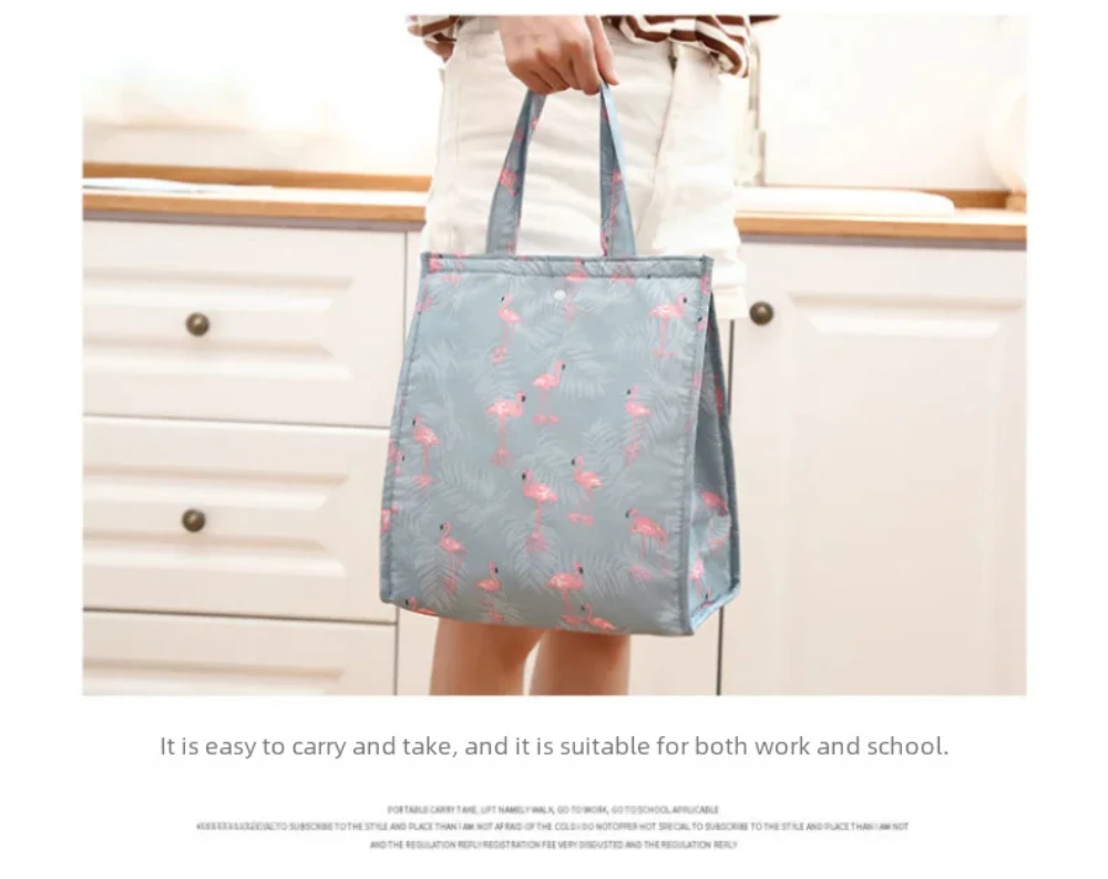 Waterproof Foldable Portable Lunch Bag – Insulated Lunch Box Tote Made of Oxford Cloth,... - SKU WFLB1909 - UGI Packaging