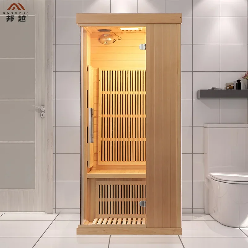 Red light wave sweat sauna far-infrared carbon crystal hot plate wood household tourmaline physiotherapy sweat steam room