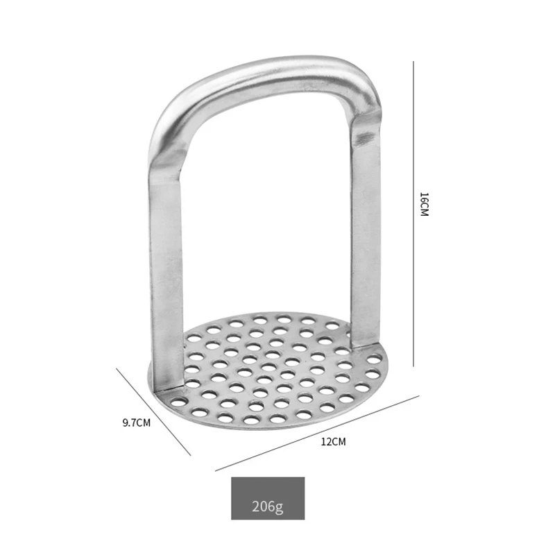 Stainless steel manual potato press potato mash mash tool for pressing durable