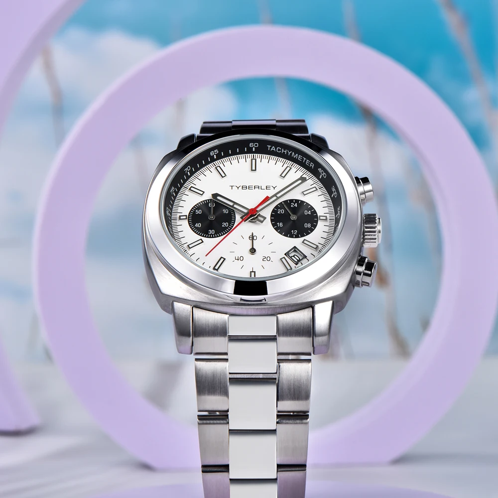 TYBERLEY Mens Watch 2024 New Chronograph Japan VD53 Movt Quartz