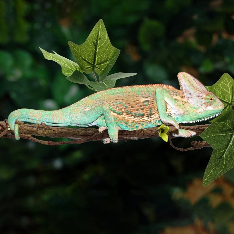 Reptile Vines Reptile Climbing Vines with Leaves Terrarium Plant Decoration with Suction Cups artificial plants reptile vines