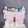 1SET 1:12 Dollhouse Minatures Bathroom Towel Rack Storage Shelf with Accessories 1