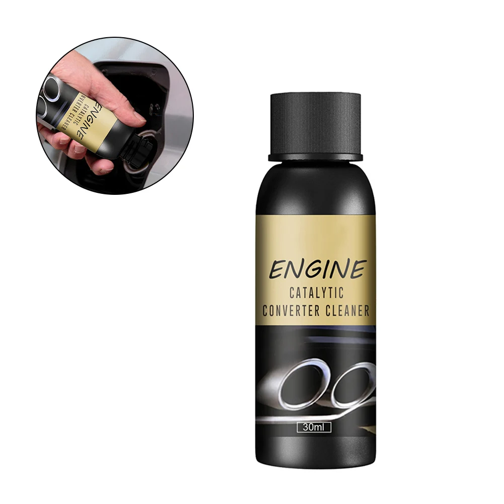 1 Bottle 30ml Engine Catalytic Converter Cleaner Free To Remove Carbon Exhaust Engine Cleaner Universal Car Washing Trim catalytic converter cleaner