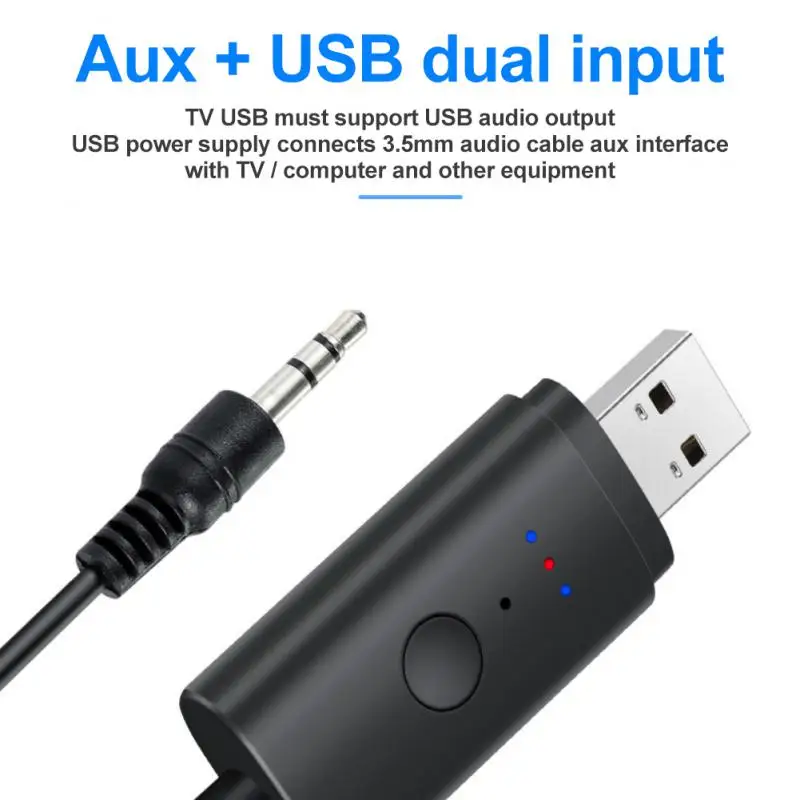 USB Bluetooth-compatible 5.2 Transmitter Support Audio