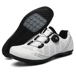 Unisex Non-Locking Mountain Bike and Road Cycling Shoes - Flat Pedal Sneakers - 42 (Rubberwhite)