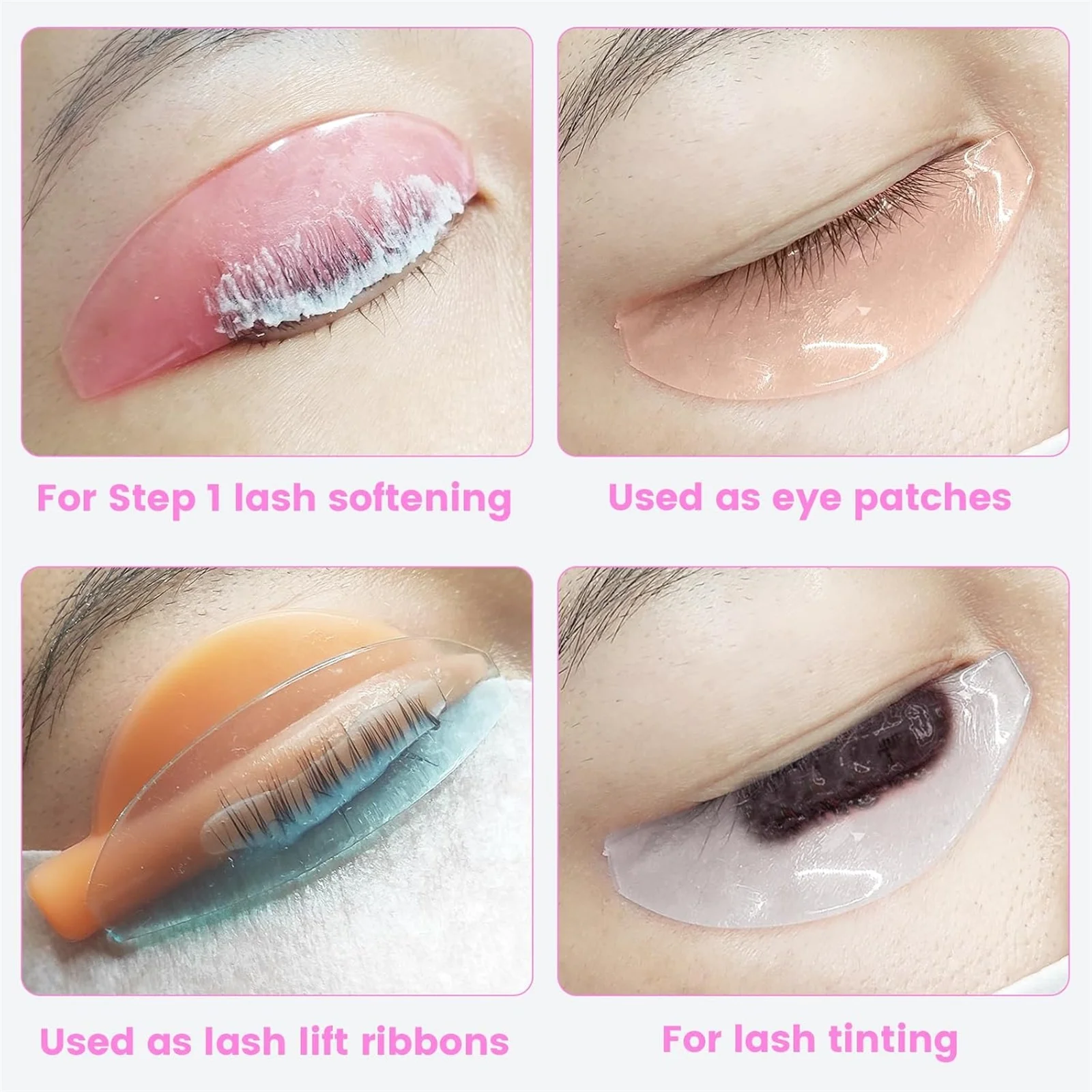 Silicone Lash Perm Pads Softening Lifting Lashes Rod Shield Self-Adhesive 3D Eyelash Curler Accessories Makeup Tool PERMANIA 2PC