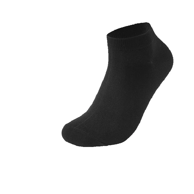 Men's Antibacterial Cotton Crew Socks Breathable Solid Colour_voghion.com