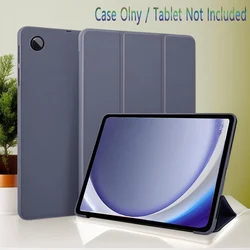 Soft Silicone Magnetic Flip Smart Cover - A9 Plus 11 X210 X215 (Lavender)