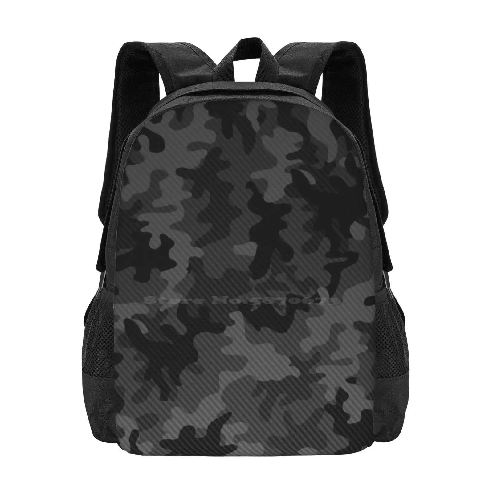 

Carbon Camouflage Design 6 Fashion Pattern Design Travel Laptop School Backpack Bag Nurburgring Mad Husquvarna Back To School