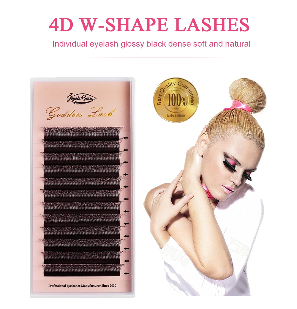 Goddess 4D W Shape Lashes W Eyelash Extensions Natural Soft Individual Lashes Handmade Premade Volume Fans Cilios W Goddess 4D W Shape Lashes W Eyelash Extensions Natural Soft Individual Lashes Handmade Premade Volume Fans Cilios W