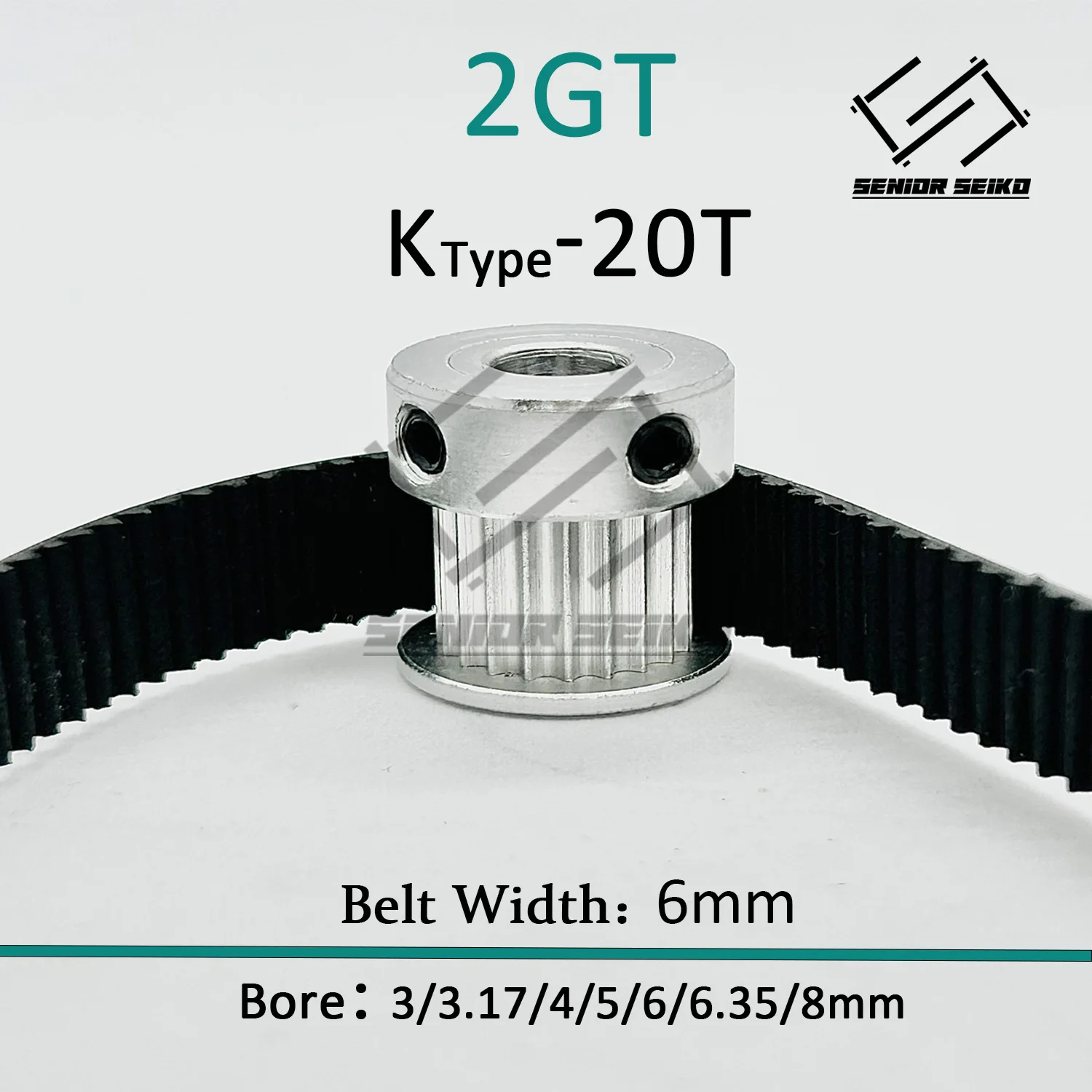 2GT 2M 20Teeth 60T GT2 60Teeth 20T 타이밍 벨트 풀리 세트 벨트 폭 6mm 보어 314mm 3:1 휠 동기 풀리 벨트 키트