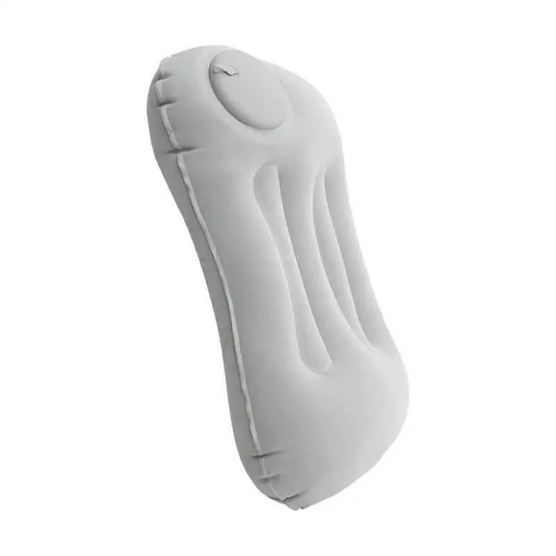 휴대용 에어 여행 베개 U자형 낮잠 지지 등받이 쿠션 다기능 공기 주입식 휴식 베개