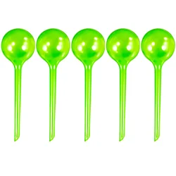 Automatic Plant Watering Globes - Self - Watering Irrigation System for Garden Plants and Flowers (5/10 Pack) (5pcs green)