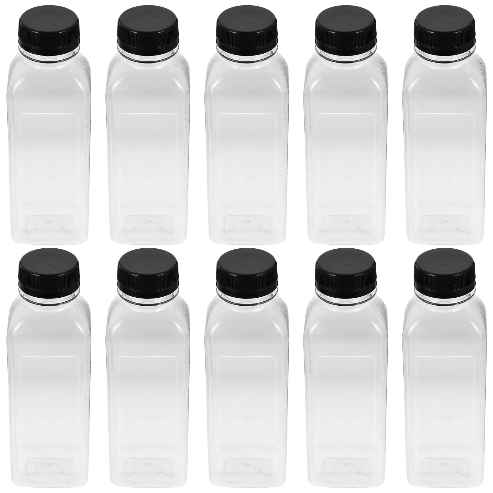 Rliocvhe 16 pezzi Bottiglie di Plastica per Succhi con Coperchio,Bottiglie Vuote, Bottiglie Plastica Riutilizzabili da 250ml, per Succhi, Frullati, Latte, Bevande