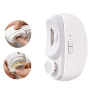 NEW Electric Nail Clipper Nail File 2 in 1, Portable Automatic Nail Trimmer Rechargeable Fingernail Cutter Safe for Kids Elder 1