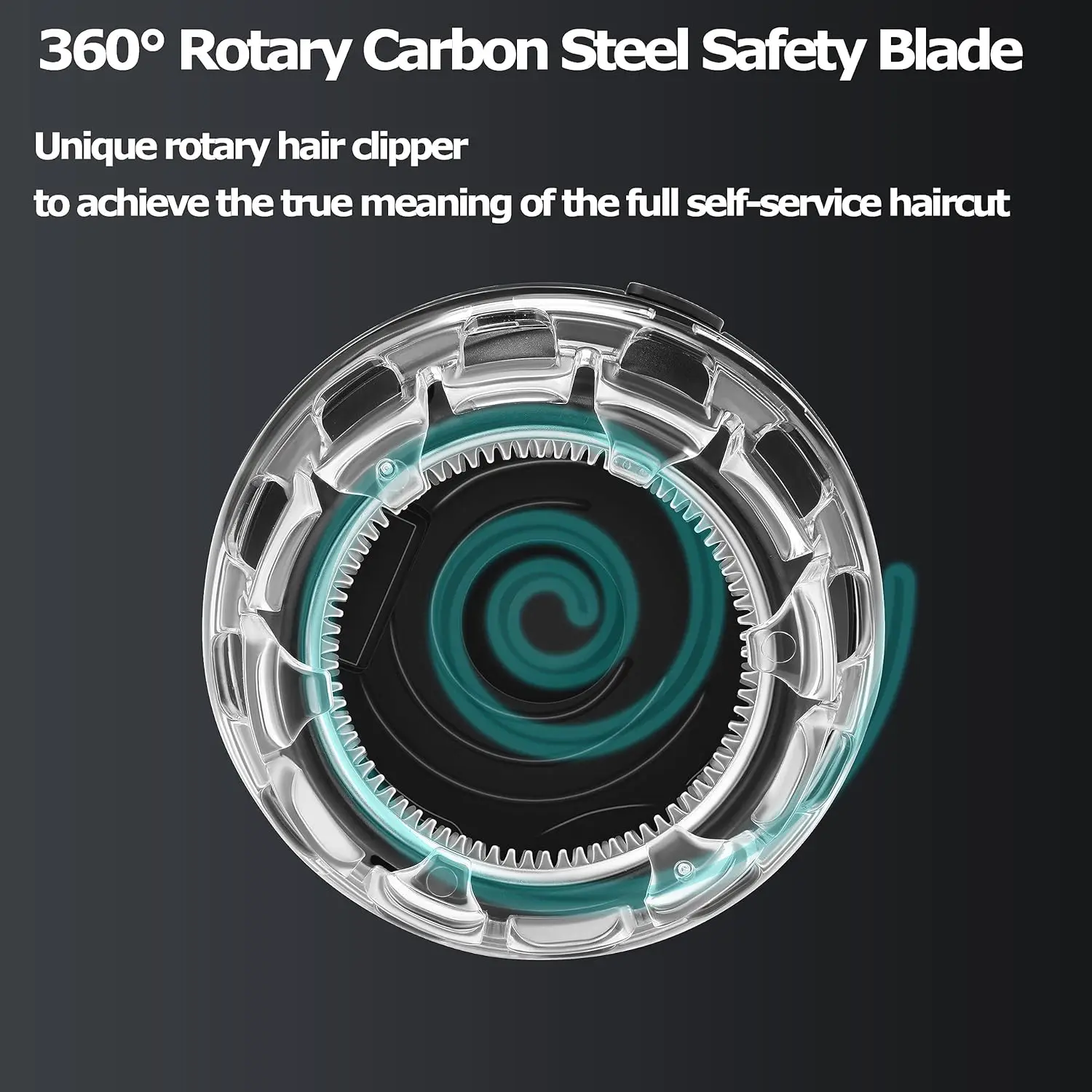 Kemei 887 UFO electric even cut rotary hair trimmer for men washable shortcut kit rechargeable hair clipper machine self-haircut