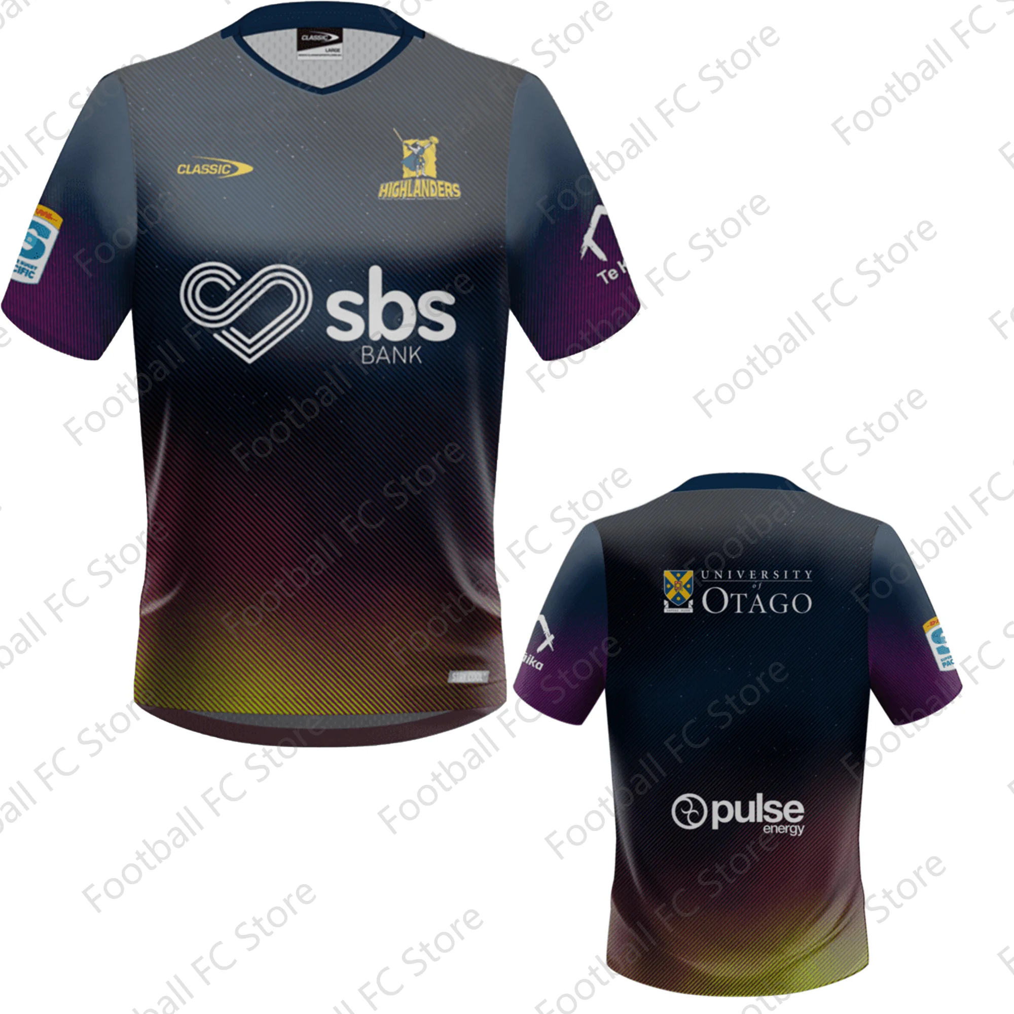 thumbnail image 1 of Nueva llegada, camiseta de local juvenil de Super Rugby Highlanders de verano 2024, camiseta de rugby, camiseta de entrenamiento, uniforme para niños de los Chiefs para adultos y niños, 1 of 5