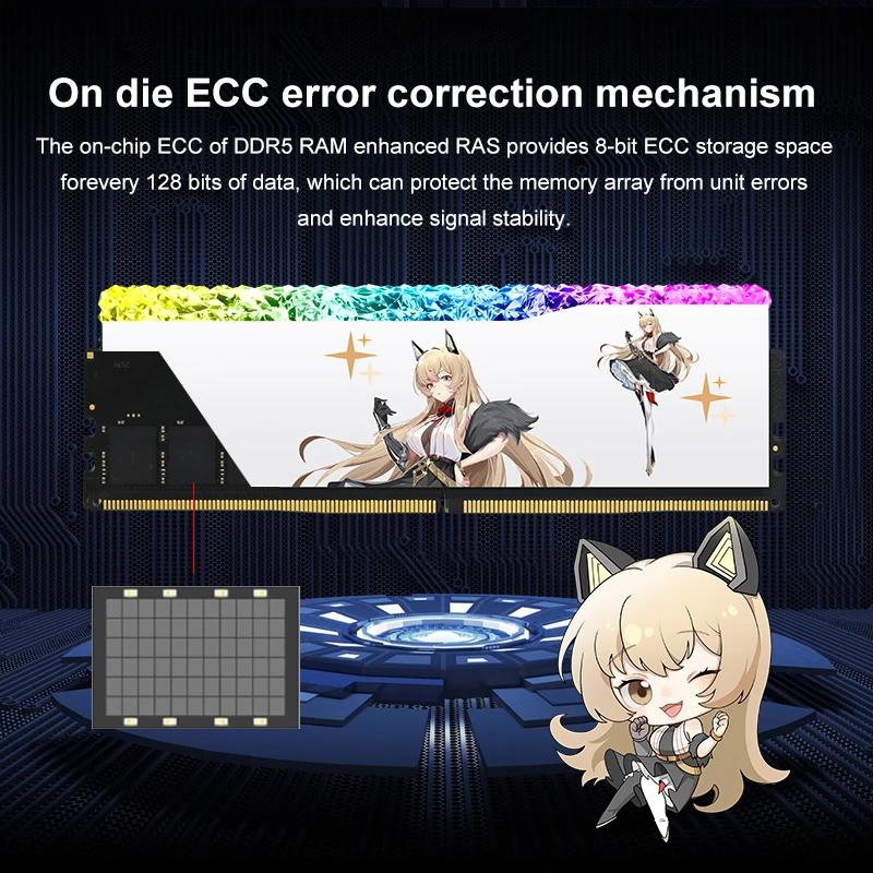 Desktop Ram Memory JUHOR RGB DDR5 16GB 6400MHz 6800MHz 16GBx2pcs UDIMM PC Computer Hynix Chip
