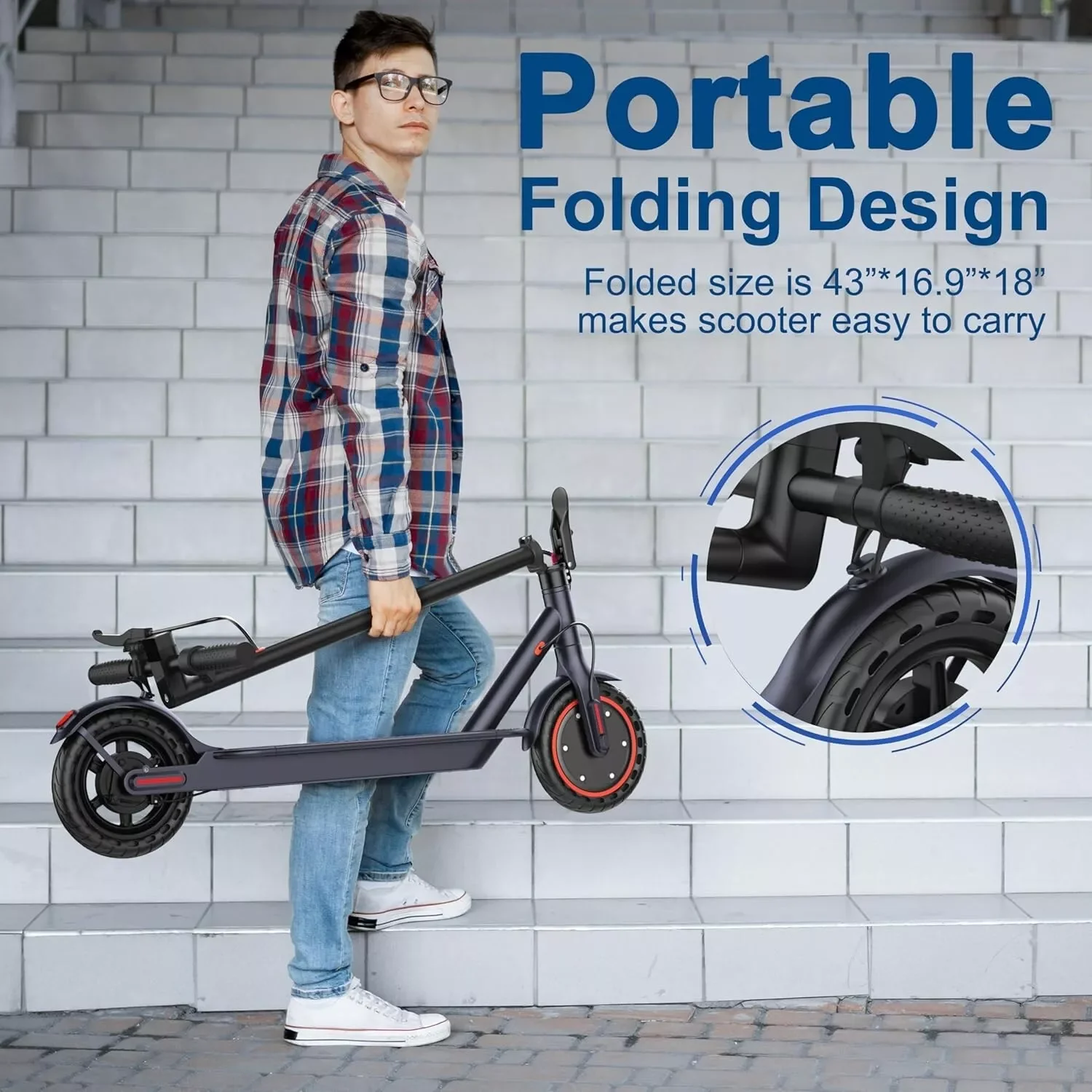 350W Foldable Electric Scooter 4