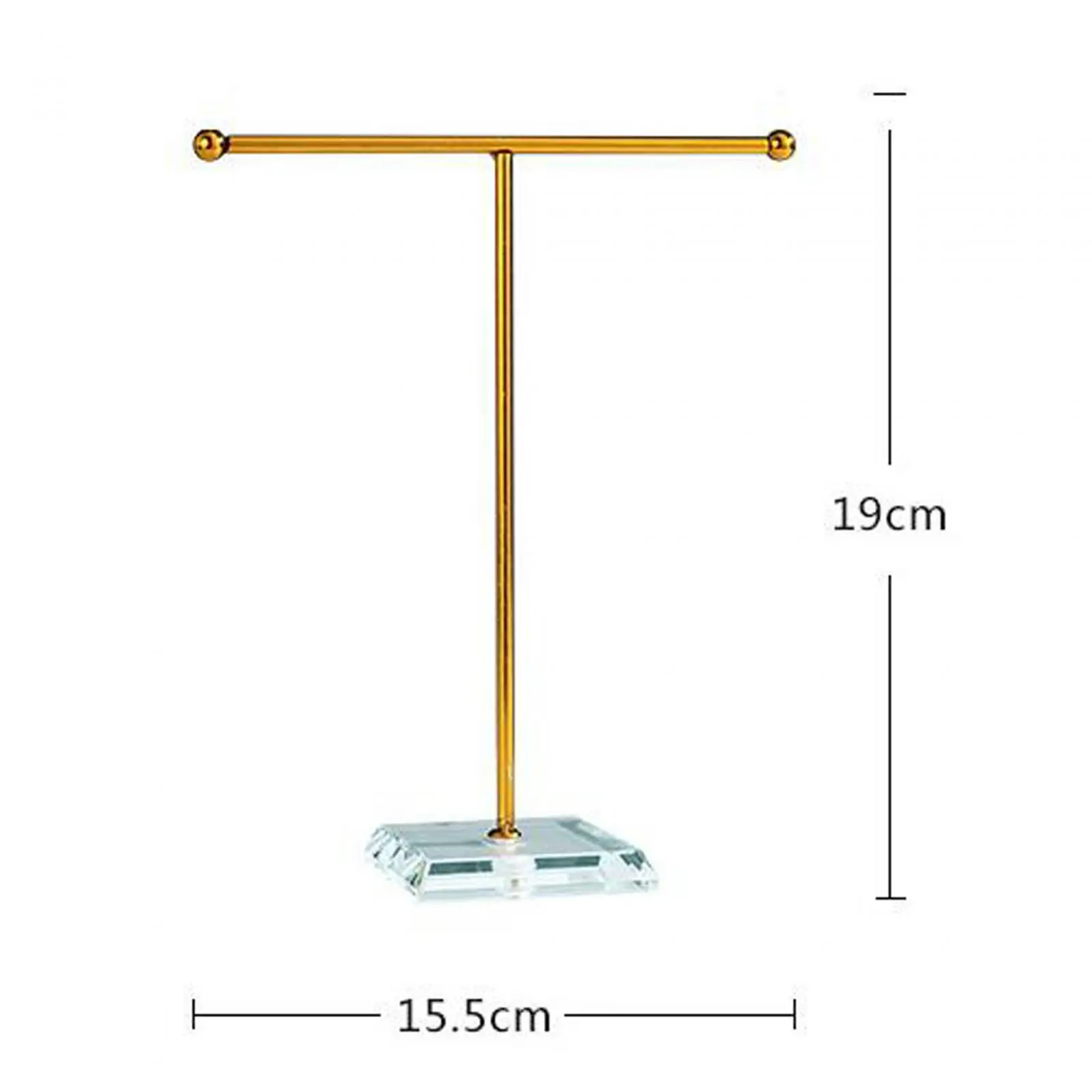 Espositore Per Gioielli A T In Legno Bianco – Porta Orecchini, Anelli E Collane – 144 Fori Per Orecchini E Gancio Per Catenine