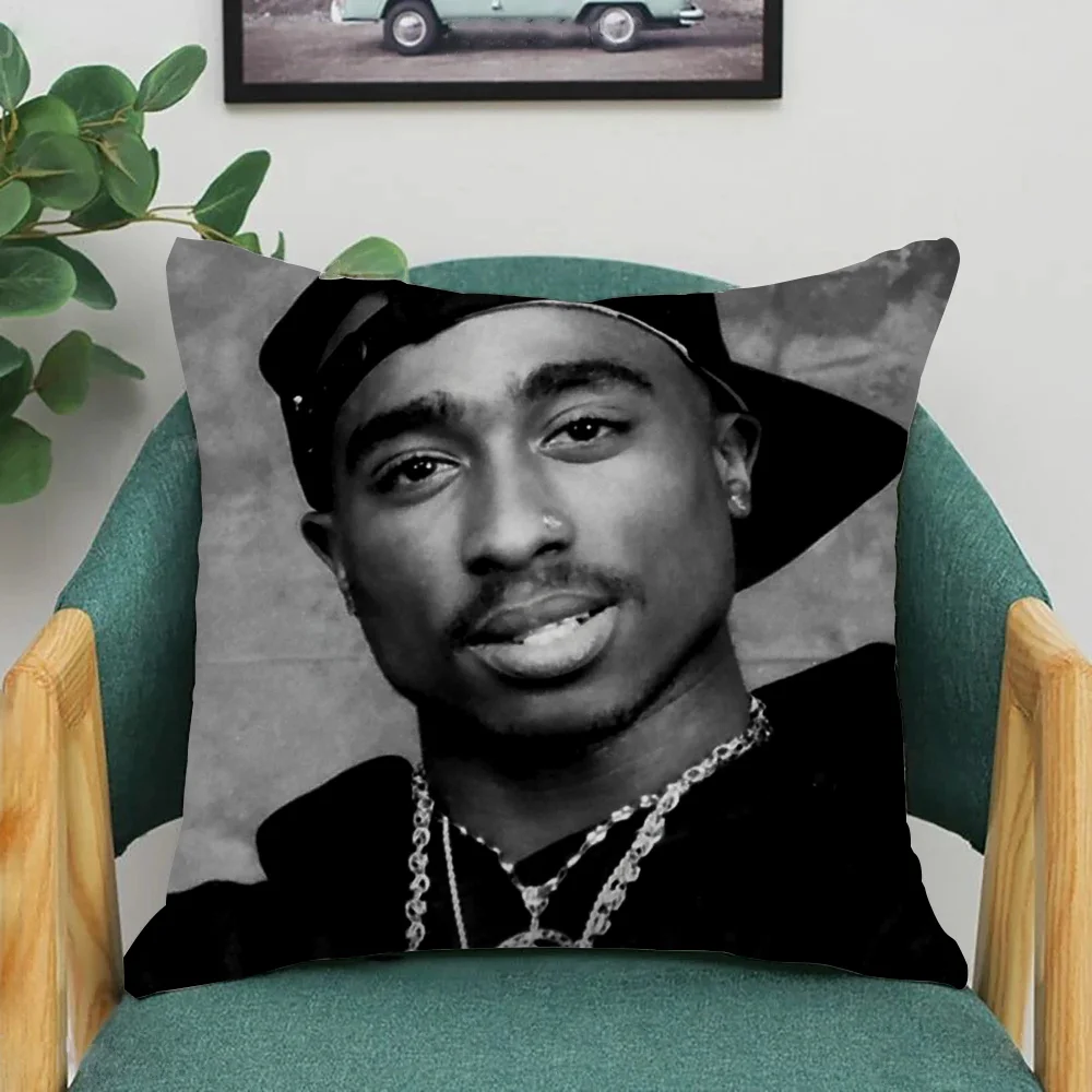 

Pillow Cover T-Tupac Amaru Shakurs Sofa Cushion Cushions Ornamental Pillows for Living Room Decorative Pillowcase Lounge Chairs