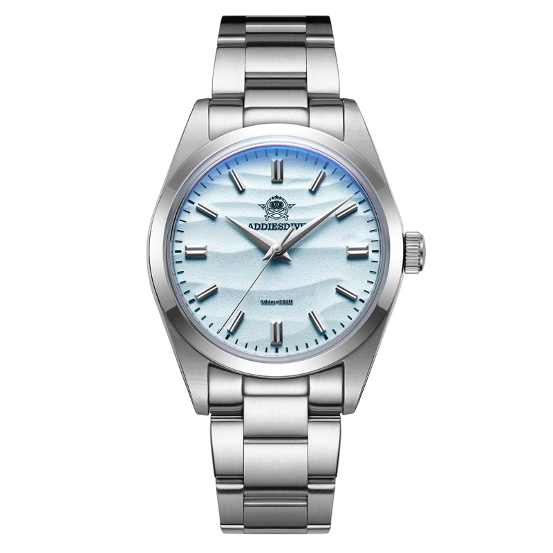 ADDIESDIVE AD2030 36mm Dress Watch Men Quartz 100M Waterproof 316L Steel