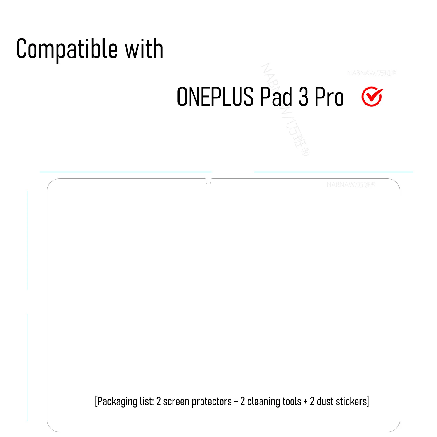 Premium Tempered Glass Screen Protector - 2-Pack, 13.2-inch HD Damage-Proof Guard