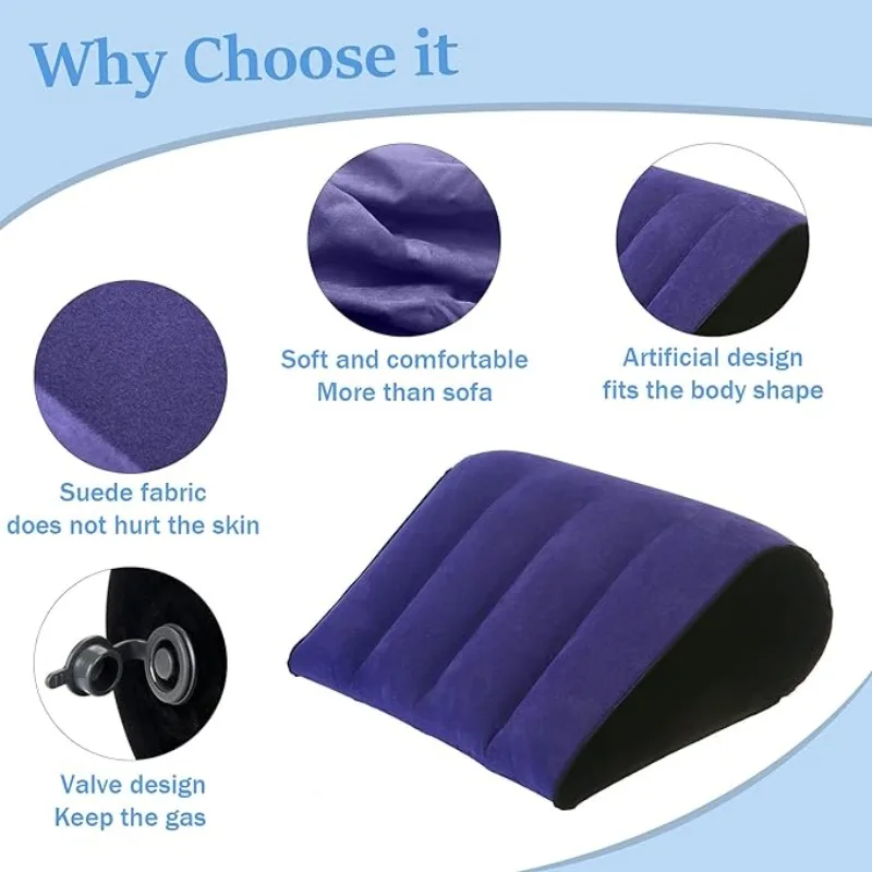 Soft Inflatable Sex Cushion Adult Furniture for Enhanced Erotic Positions Wedge Pillow Better Sexual Life Sex Toys