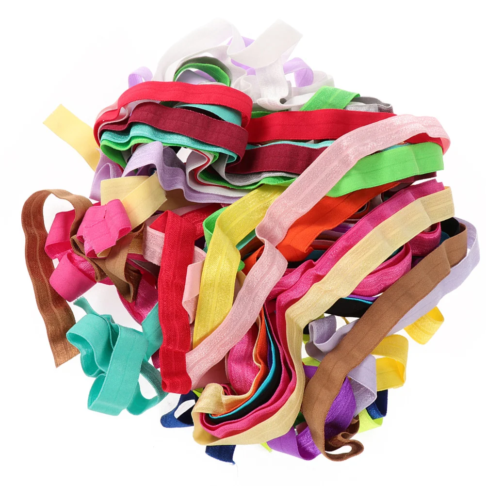

20 Rolls Edging Elastic Rope Sewing Band DIY Garment Polyester Flat Ribbon Accessory Braided
