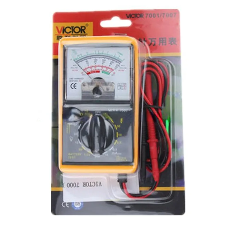 

RUOSHUI 7001 VC7001 Analog Multimeter Large Lcd Display 500V 250mA 1MΩ