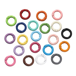 Colorful O Ring Spring Clasp Carabiner Keychain Clips - Pack of 5 - 19.5mm (Random mixed)