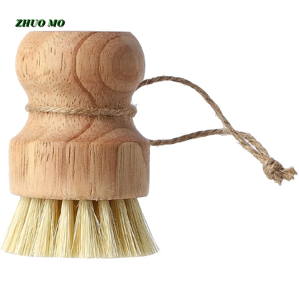 Natural Solid Wood Dishwasher Brush, Coconut Palm, Kitchen Cleaning Brush, Household Accessories